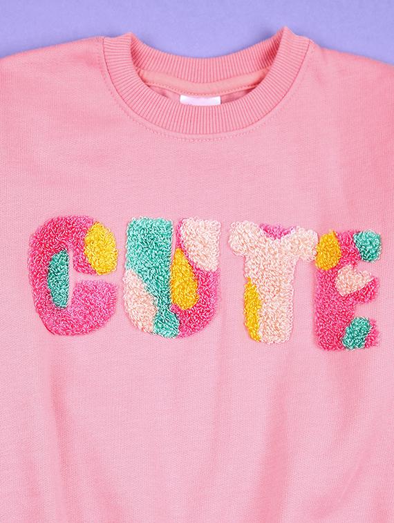 kids pink long sleeves sweatshirt - 21512534 - Standard Image - 2