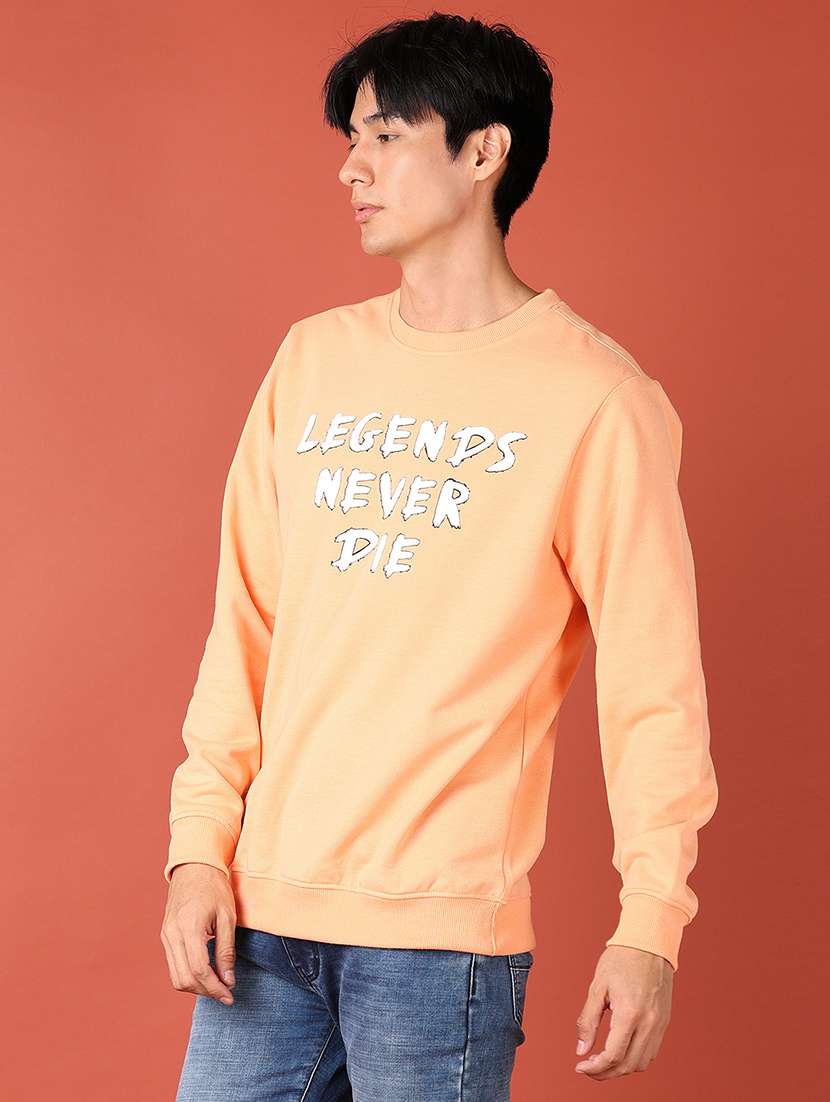 men long sleeve front printed sweatshirt - 21512538 -  Standard Image - 2
