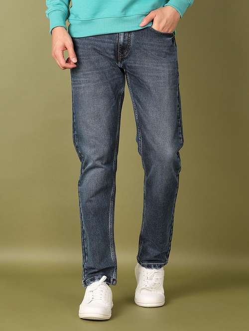 men solid mid rise slim fit jean - 21512635 - Standard Image - 0
