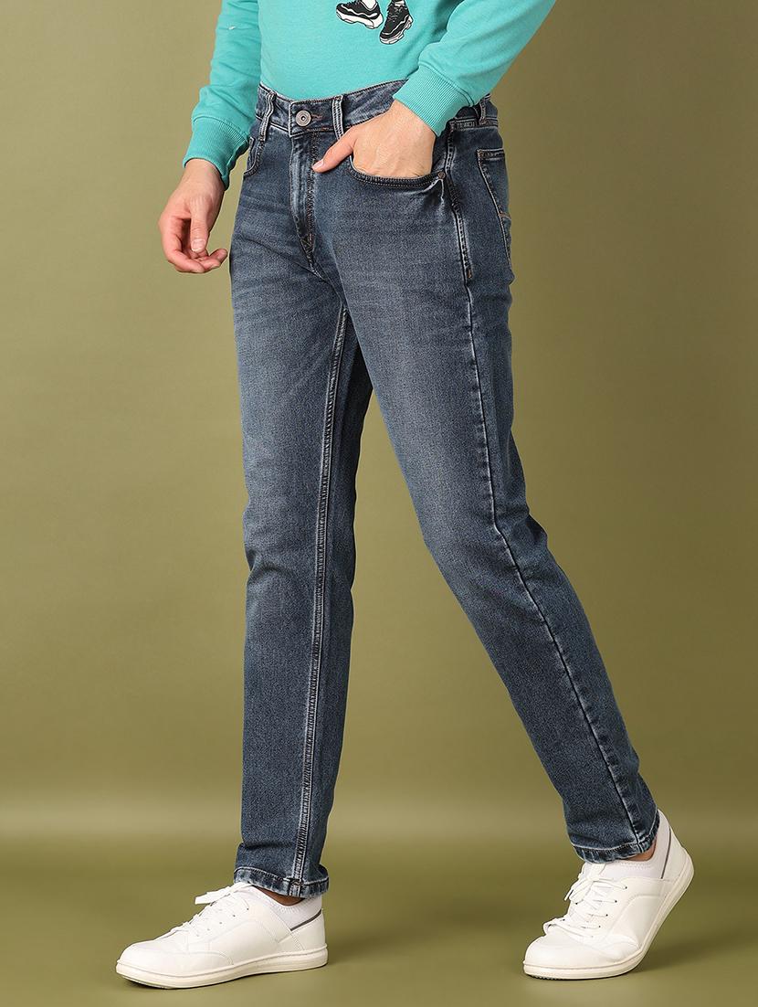 men solid mid rise slim fit jean - 21512635 - Standard Image - 2