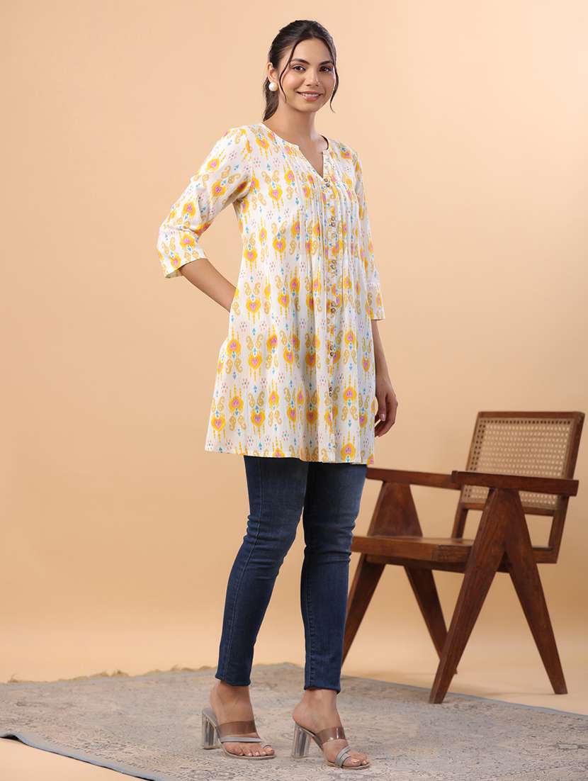 women white cotton a-line tunic - 21512837 -  Standard Image - 2