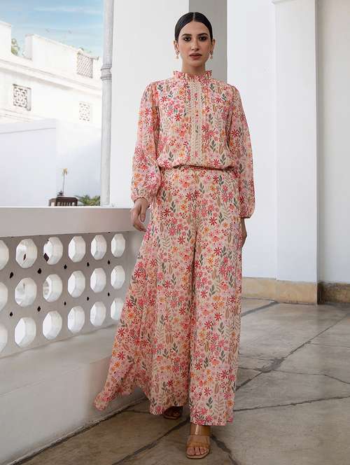 women beige co-ord set - 21512880 -  Standard Image - 0