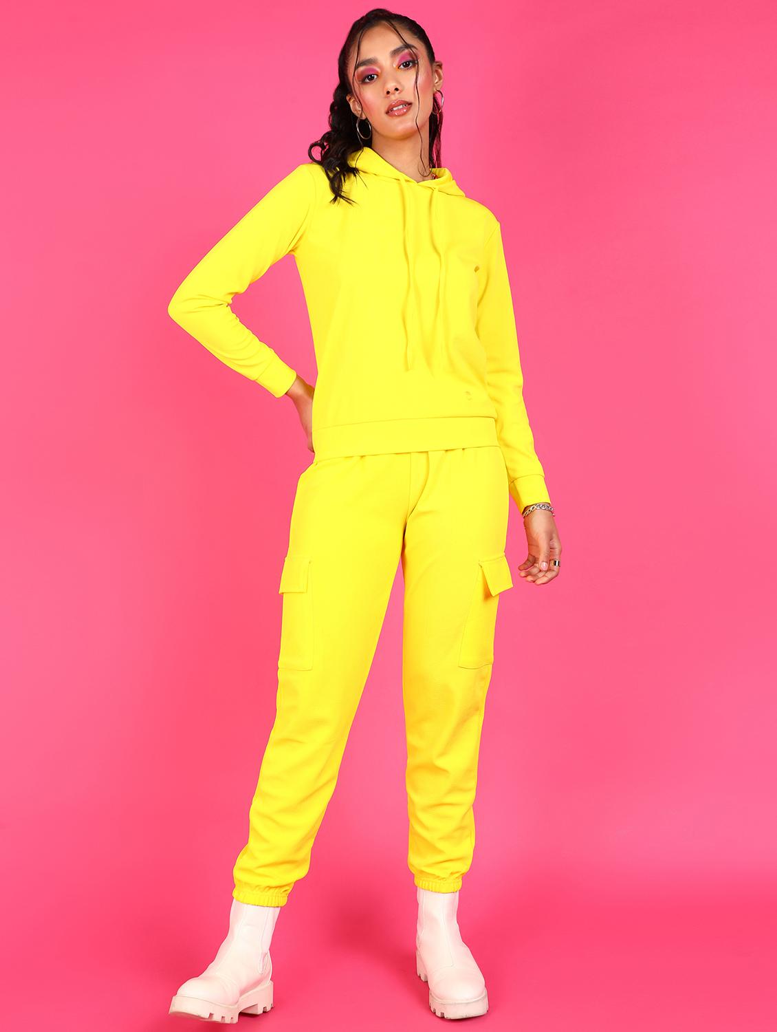 women yellow polyester active wear co-ord set - 21512952 - Zoom Image - 0