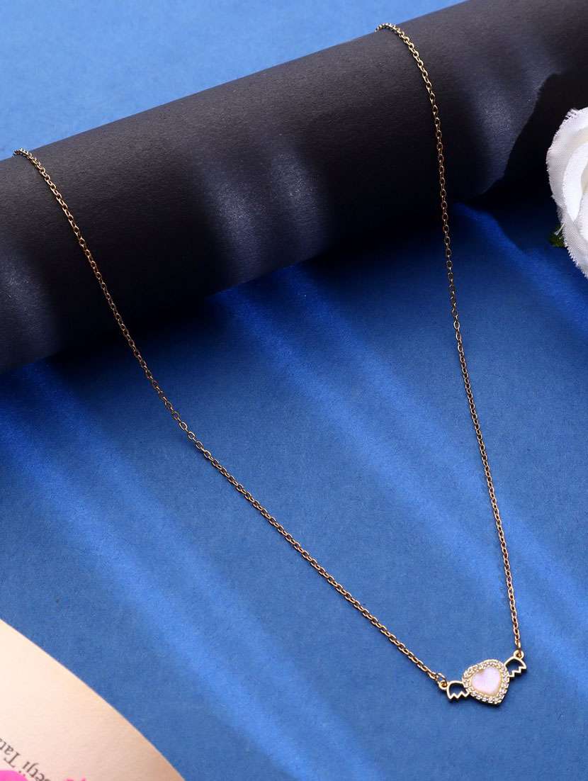 silver plated pendant chain necklace