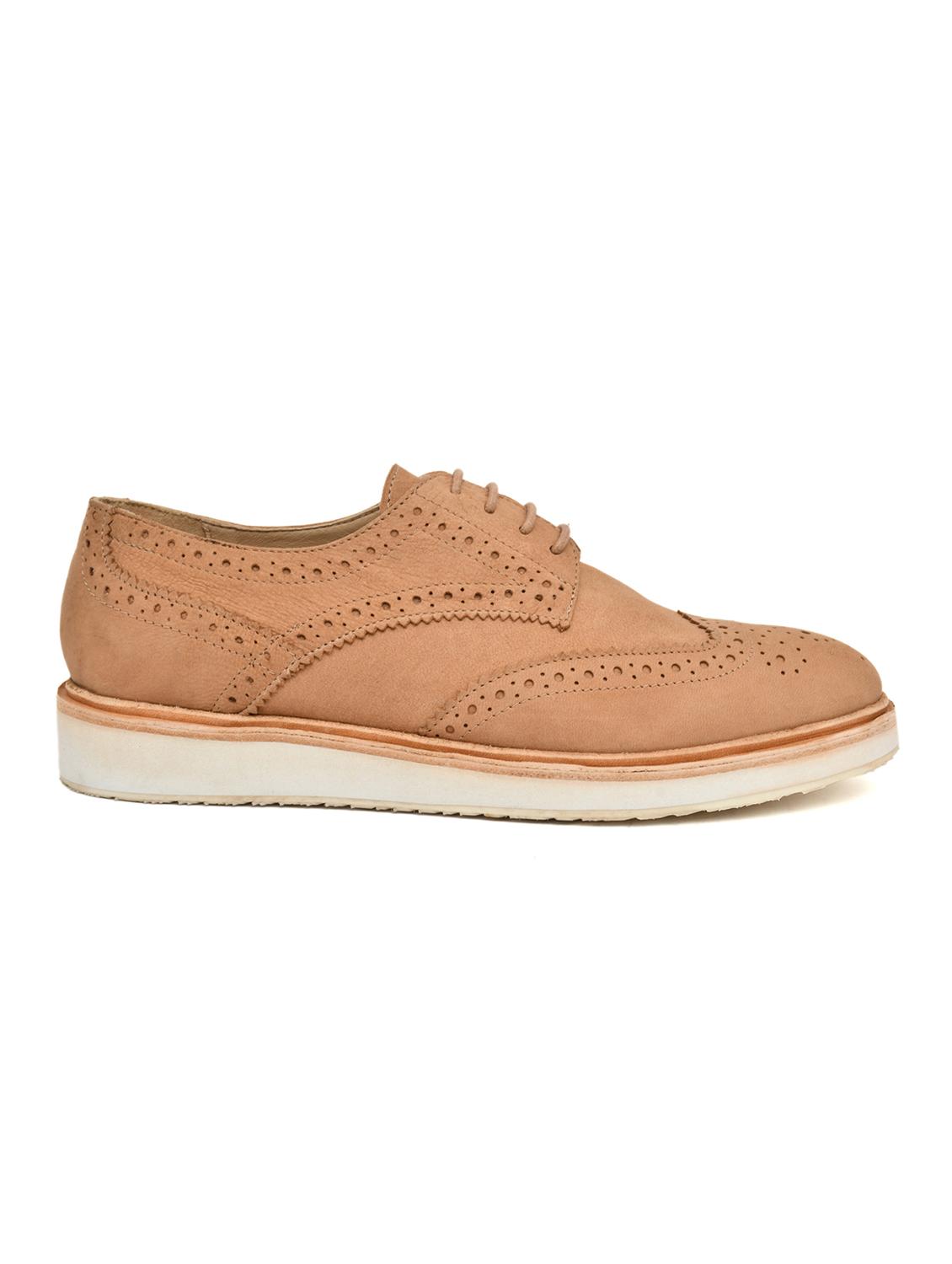 women tan oxfords casual shoes - 21513282 - Standard Image - 2