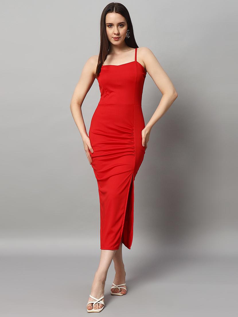 women sleeveless solid bodycon dress - 21513389 - Zoom Image - 0