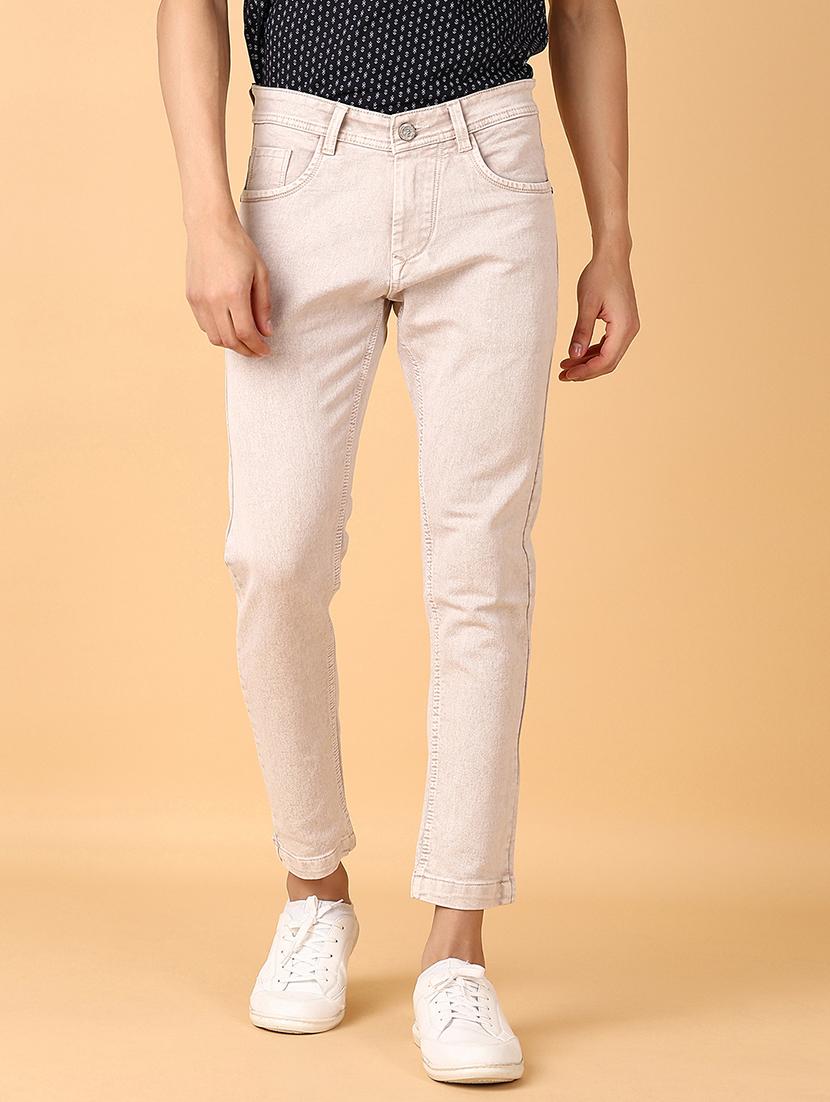 men mid rise slim fit plain jeans - 21513395 - Standard Image - 2