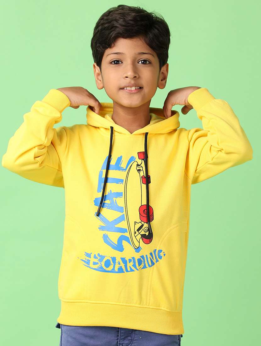 boys front print long sleeve sweatshirt