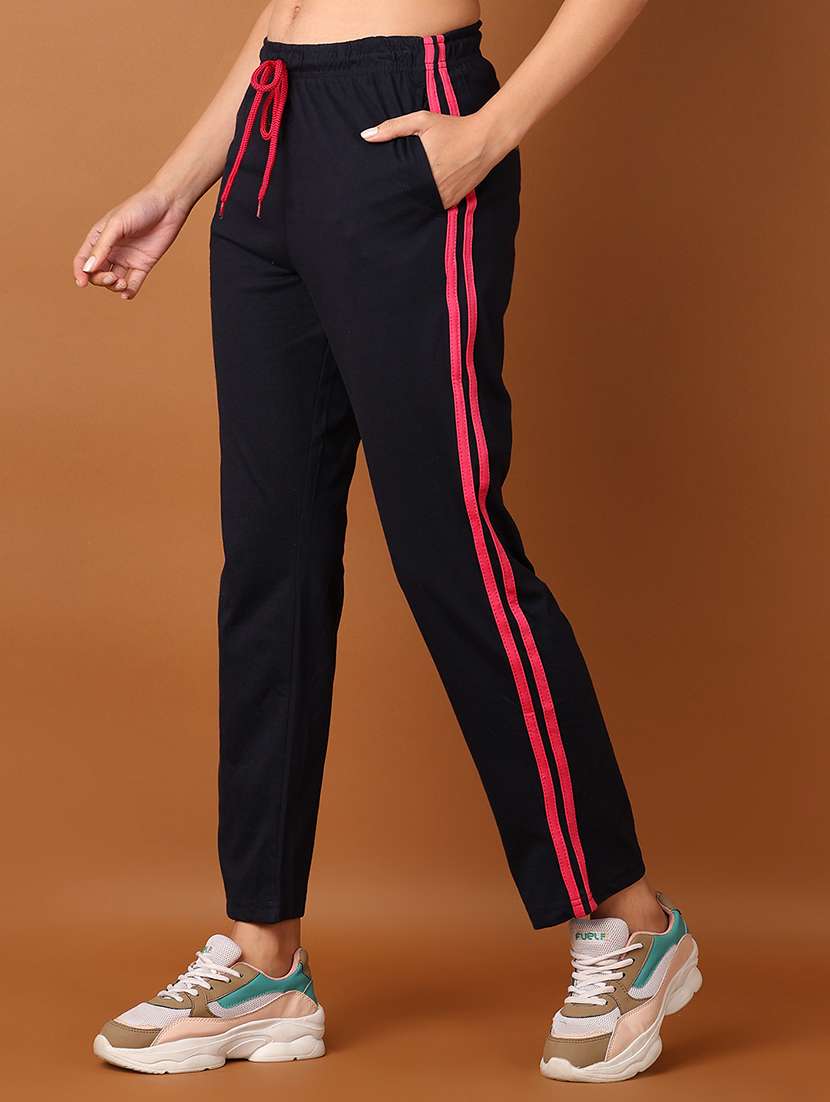 women tapered mid rise track pant - 21513524 - Standard Image - 2