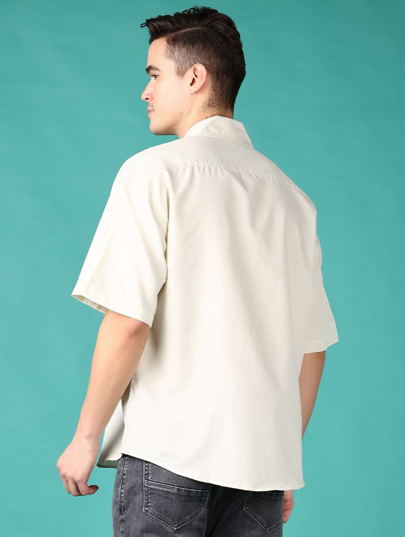 men placement print short sleeve casual shirt - 21513531 -  Standard Image - 2