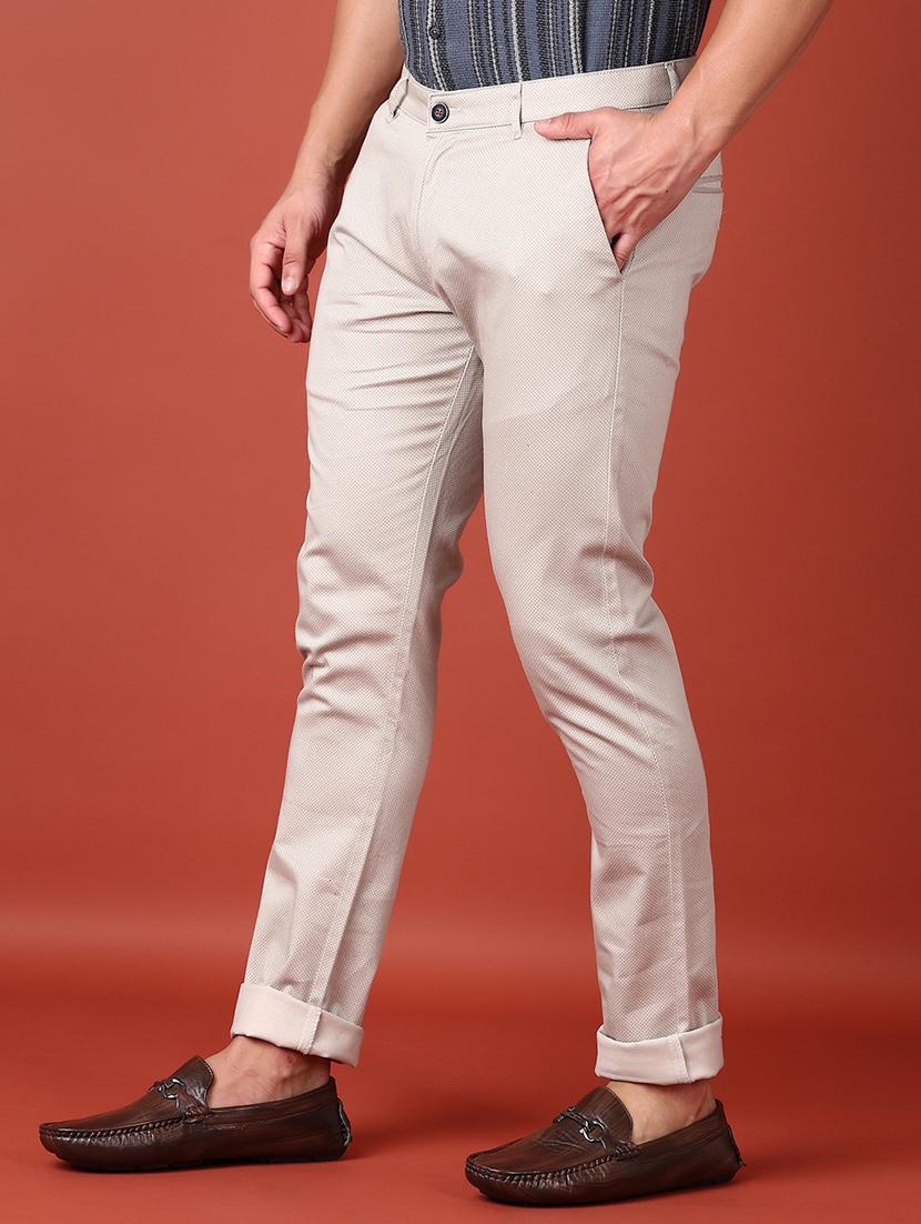 men mid rise printed chinos trouser - 21513538 - Standard Image - 2