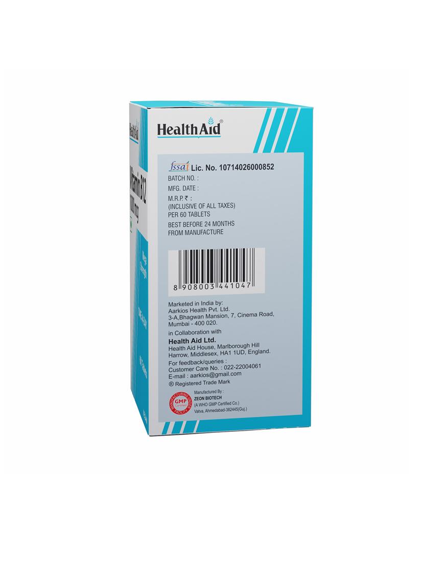 healthaid vitamin b12 1000 mega strength -60 tablets - 21513758 - Standard Image - 2