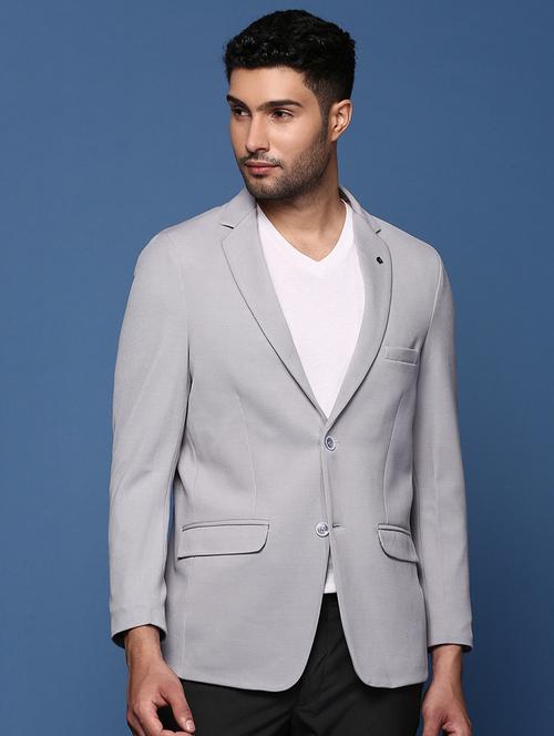 men long sleeve solid casual blazer - 21514406 - Standard Image - 0