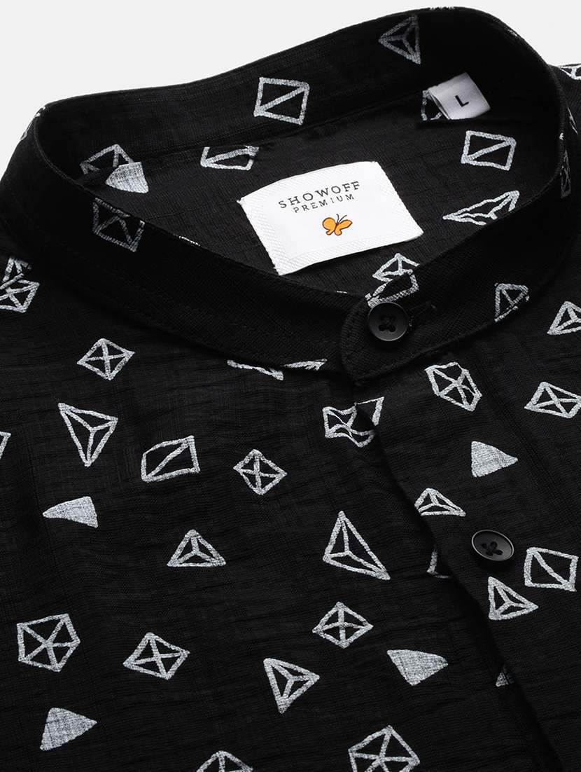 men long sleeve printed casual shirt - 21514418 -  Standard Image - 7