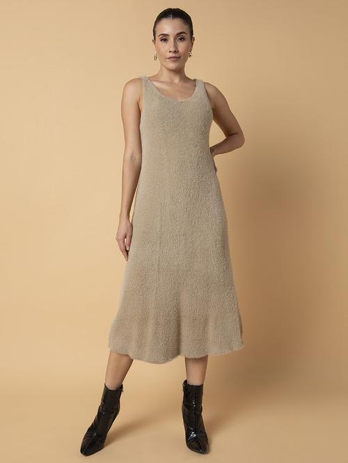 women solid sleeveless a-line dress - 21514523 - Standard Image - 0