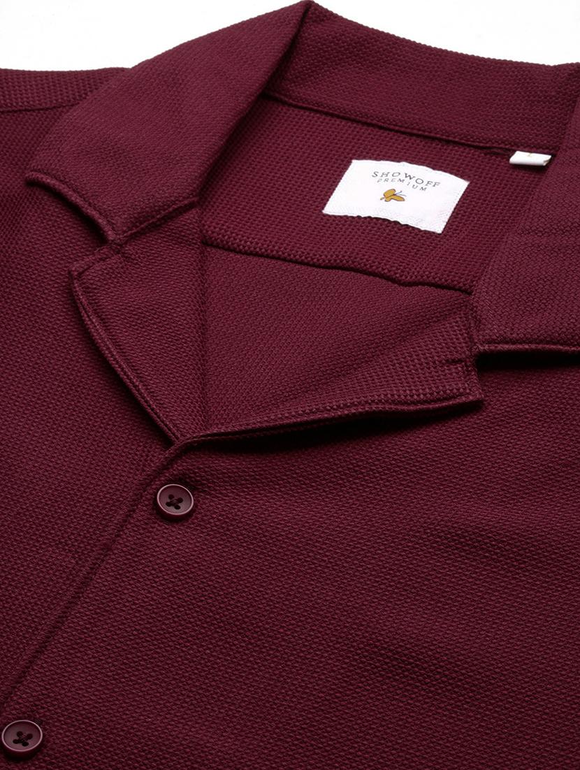 men red cotton blend shirt & shorts co-ord set - 21514637 - Standard Image - 7