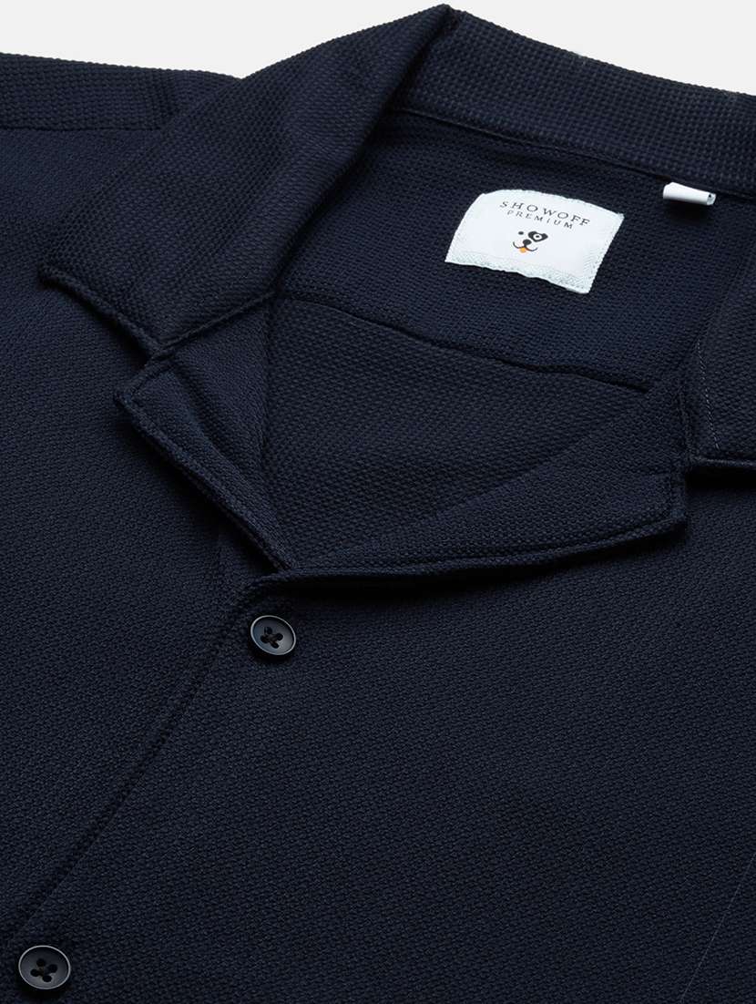 men blue solid co-ord set - 21514643 -  Standard Image - 7