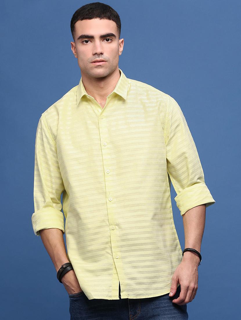 men collared stripes casual shirt - 21514702 - Zoom Image - 0