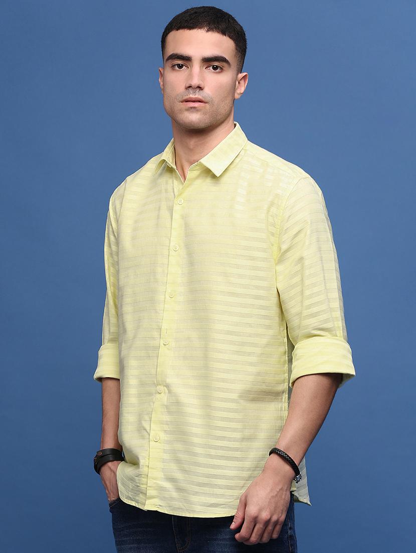 men collared stripes casual shirt - 21514702 - Standard Image - 2