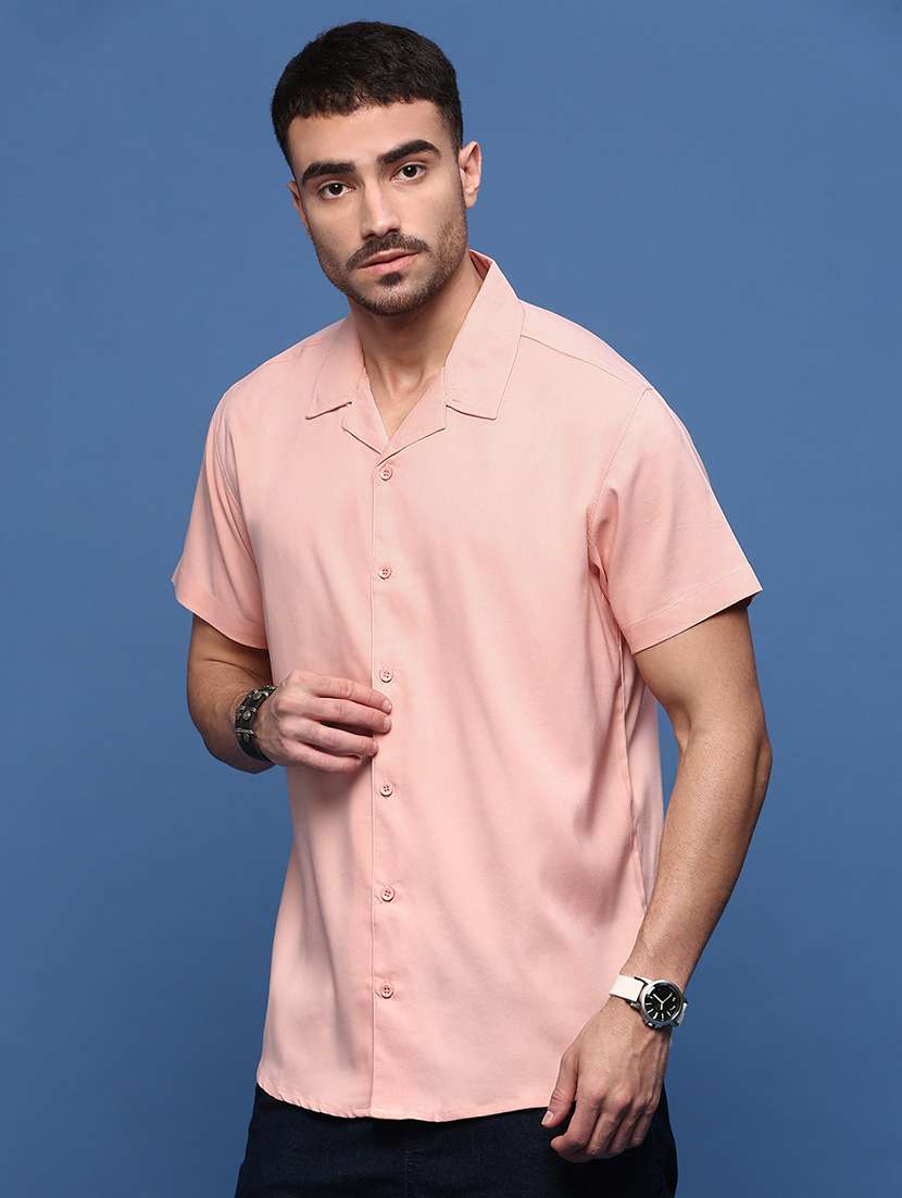 men collared solid casual shirt - 21514707 -  Standard Image - 2