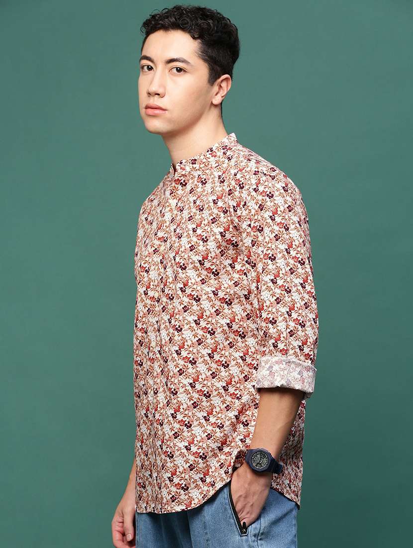 men white cotton blend casual shirt - 21514758 -  Standard Image - 2