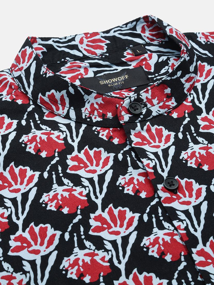 men printed long sleeve casual shirt - 21514767 - Standard Image - 7