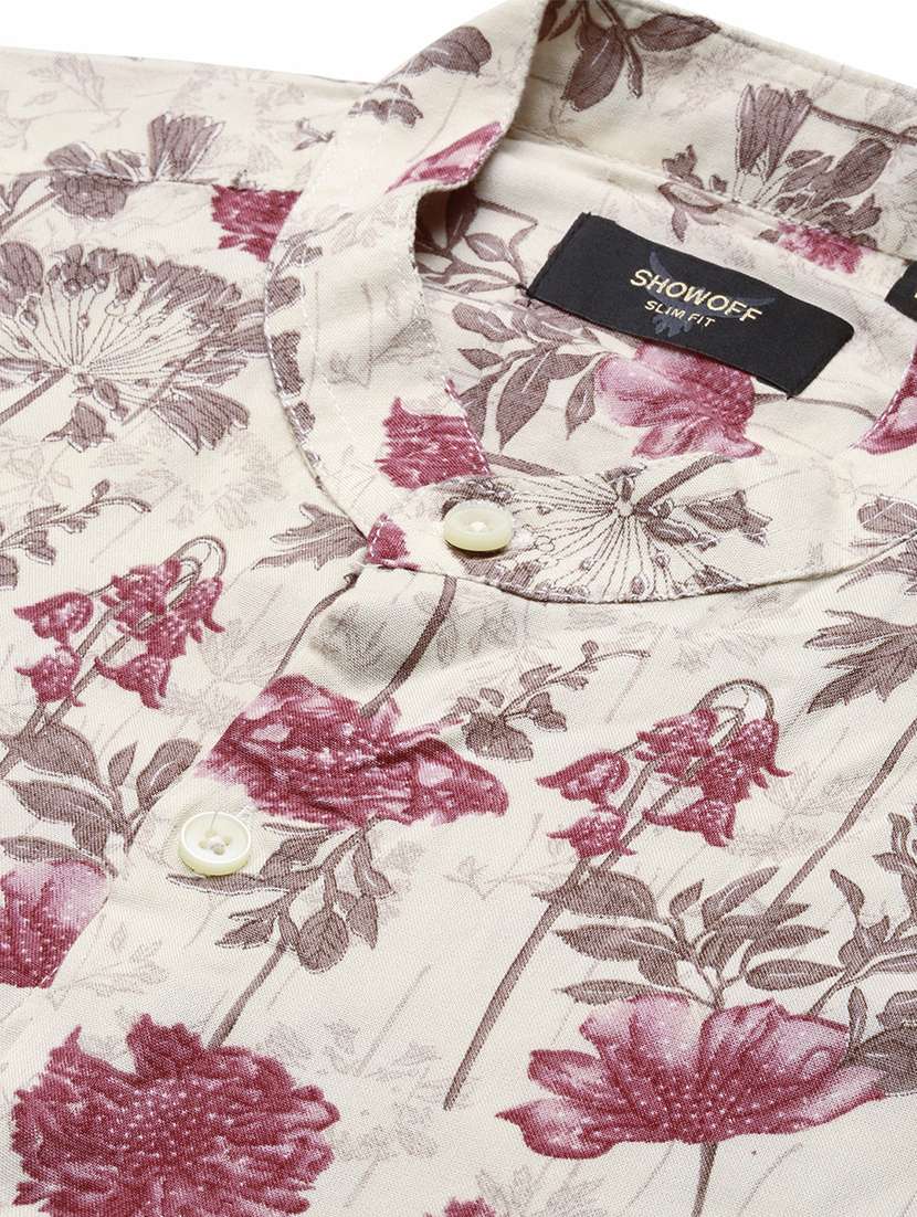 men long sleeve printed casual shirt - 21514785 -  Standard Image - 7