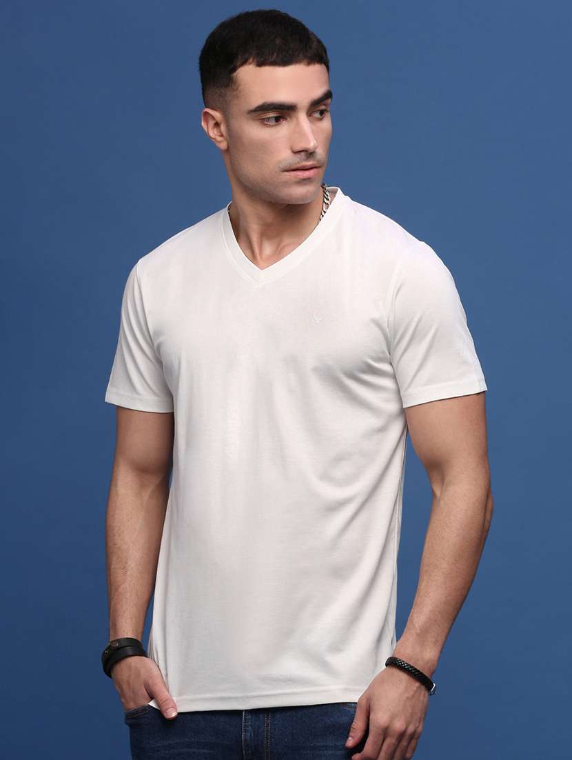 men short sleeve plain t-shirt - 21514833 - Standard Image - 2