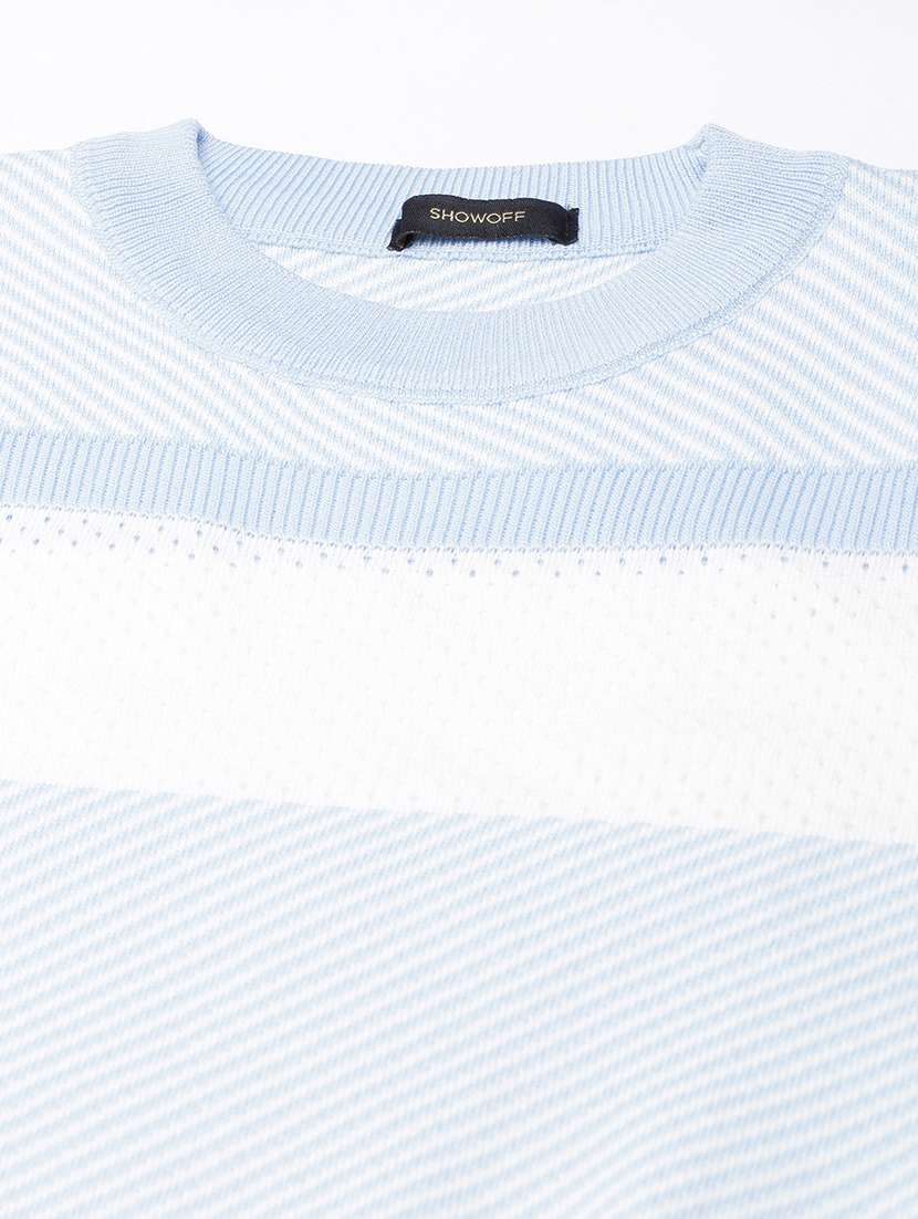 women blue crochet regular top - 21514986 -  Standard Image - 7