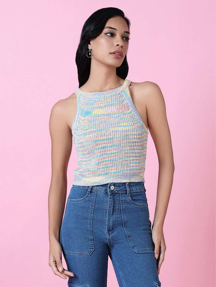 women multi color self design top - 21514993 - Zoom Image - 0