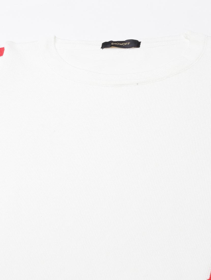 women white solids round neck top - 21515038 - Standard Image - 7