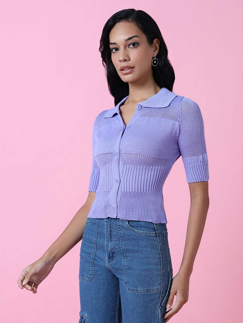 women short sleeve self-designed shirt top - 21515090 -  Standard Image - 2