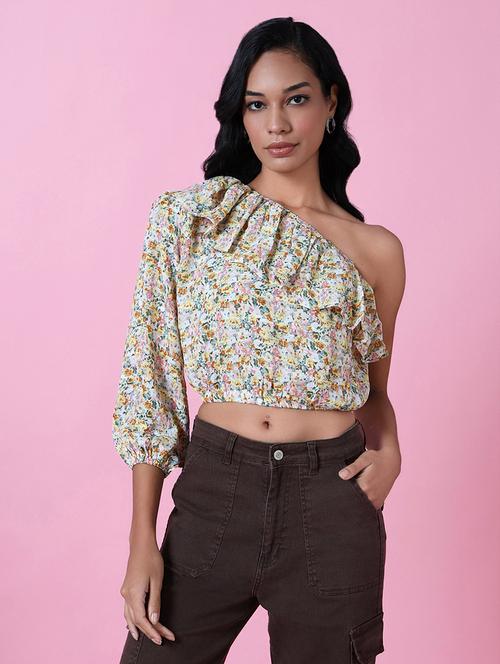 women floral printed crop top - 21515121 -  Standard Image - 0