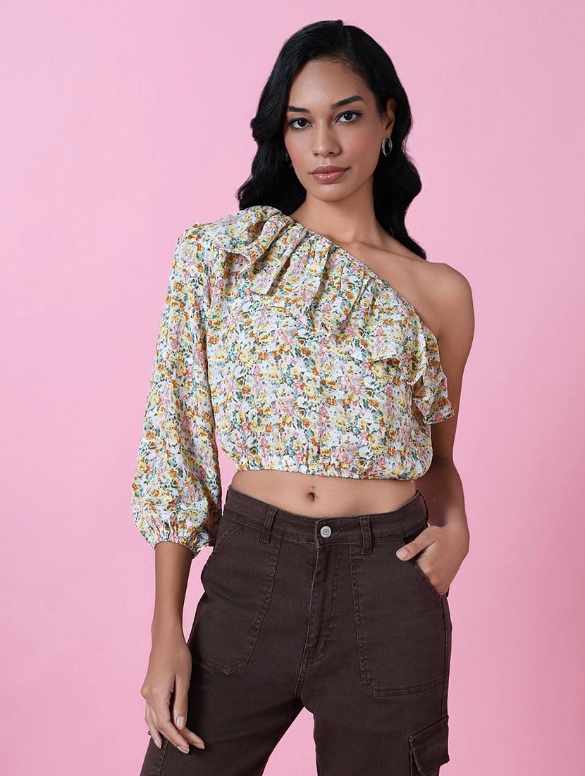 women floral printed crop top - 21515121 -  Zoom Image - 0