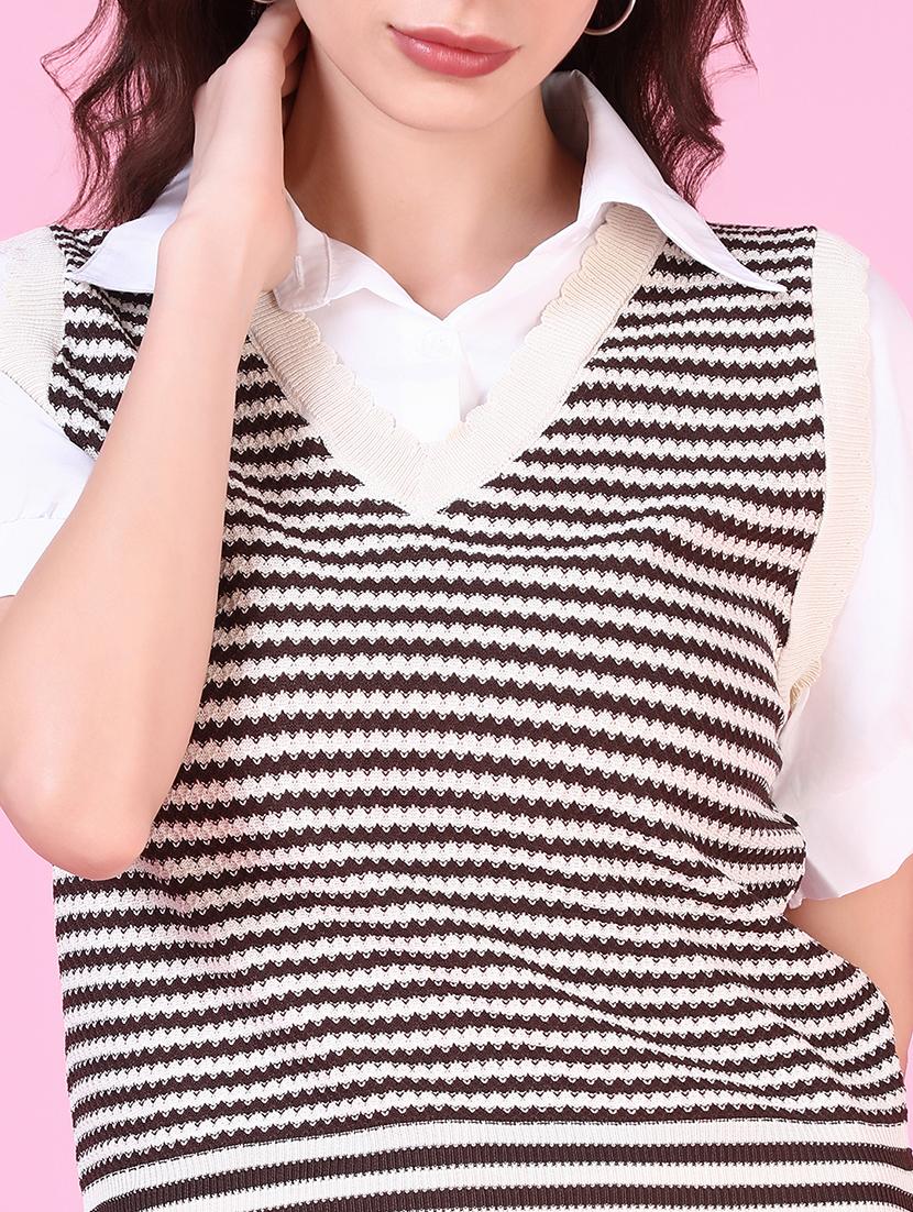 women self design short sleeves top - 21515127 - Standard Image - 7