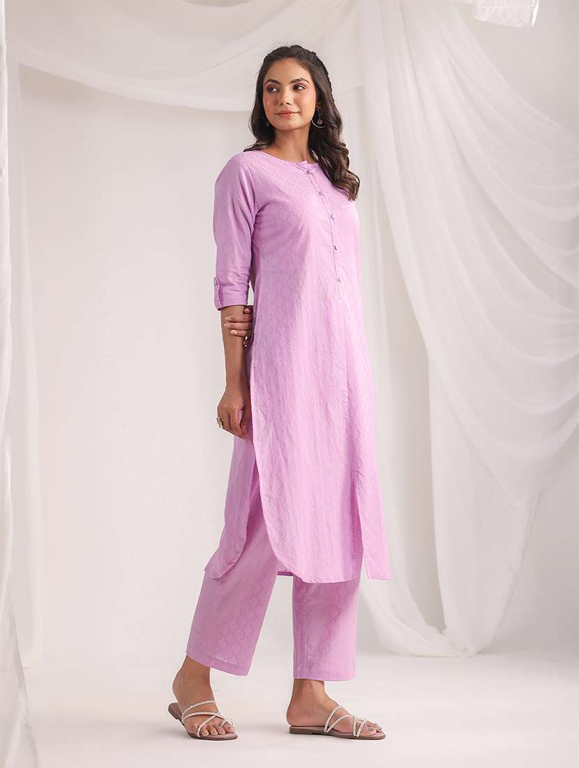 women lavender self-designed co-ord set - 21515255 -  Standard Image - 2