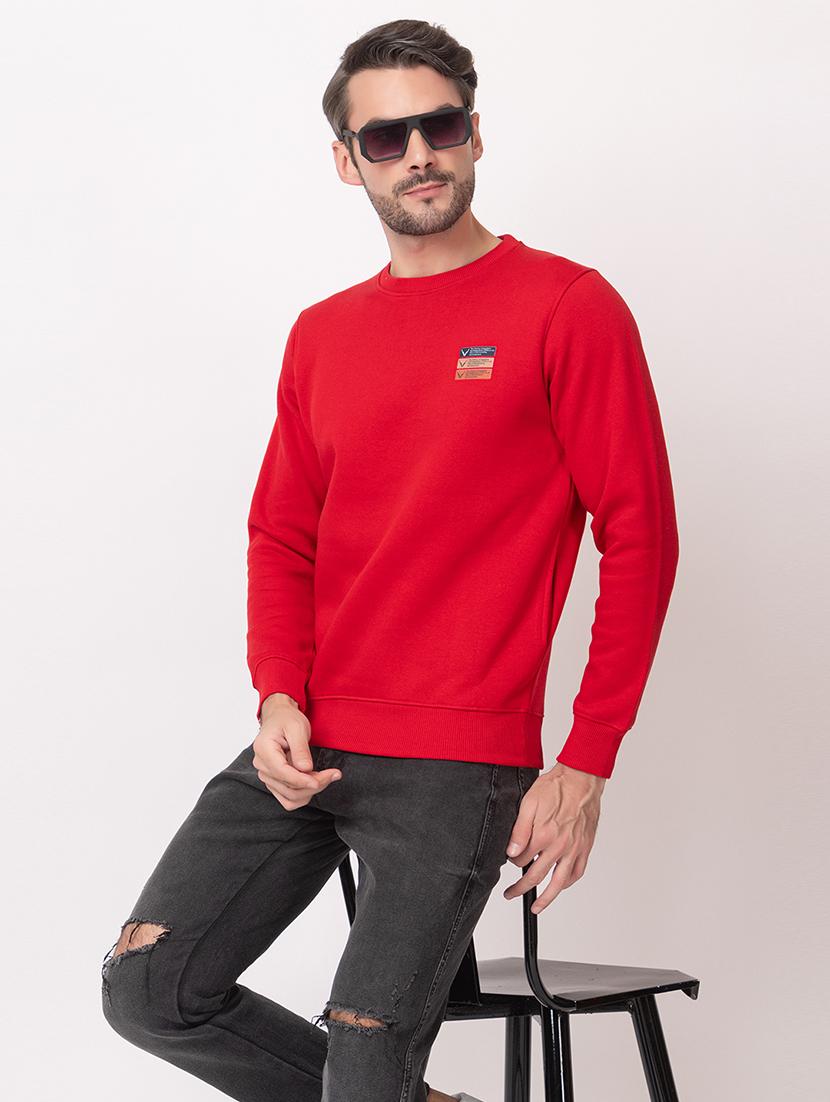 men red cotton back print sweatshirt - 21515334 - Standard Image - 2