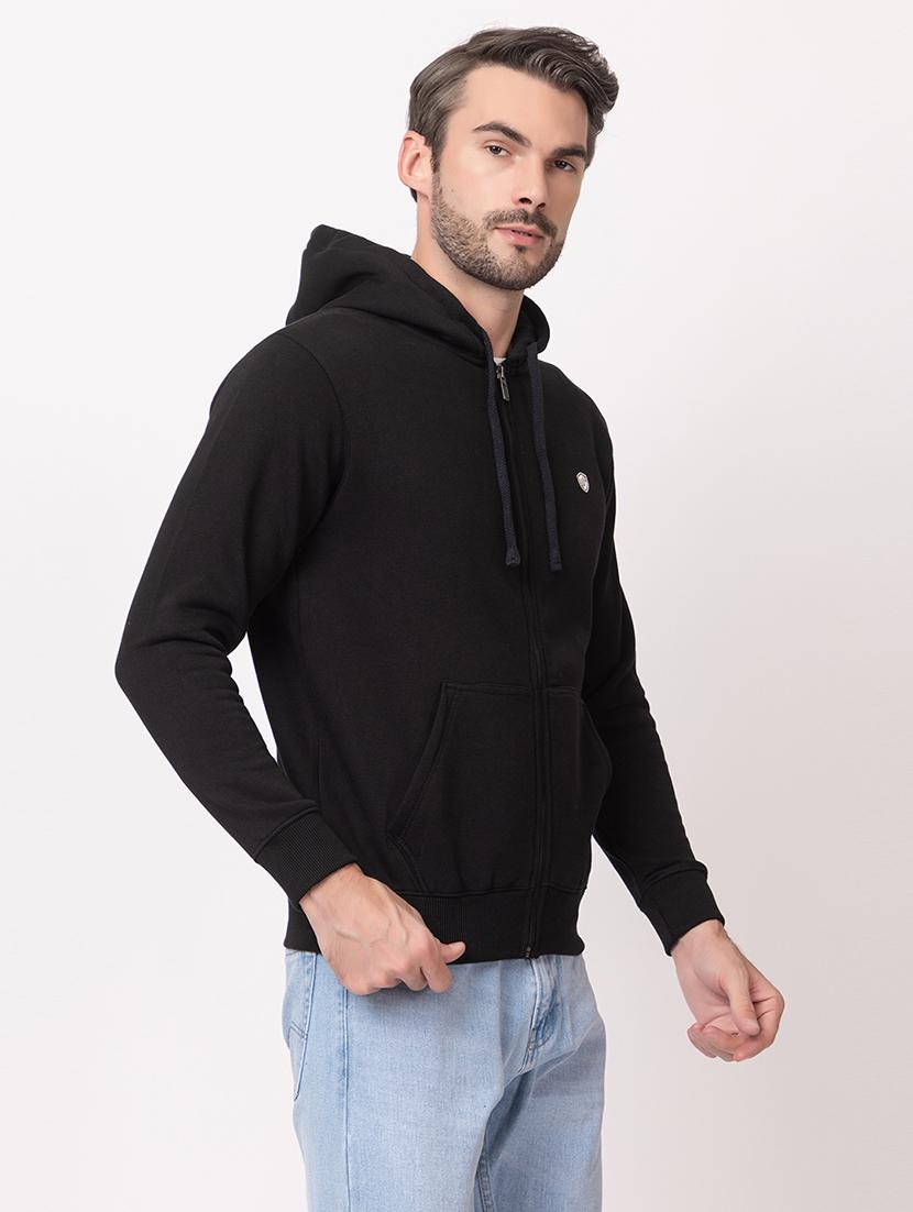 men black cotton plain sweatshirt - 21515343 - Standard Image - 2