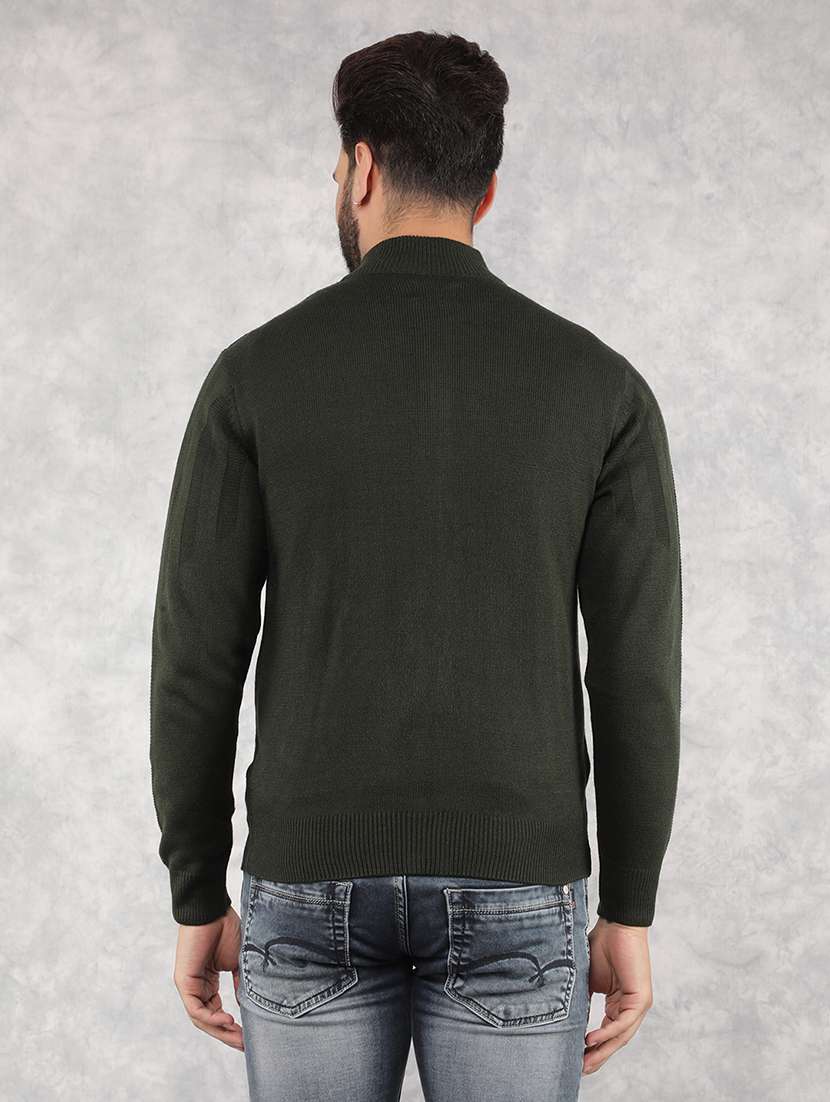 men green self-designed cardigan - 21517867 - Standard Image - 2