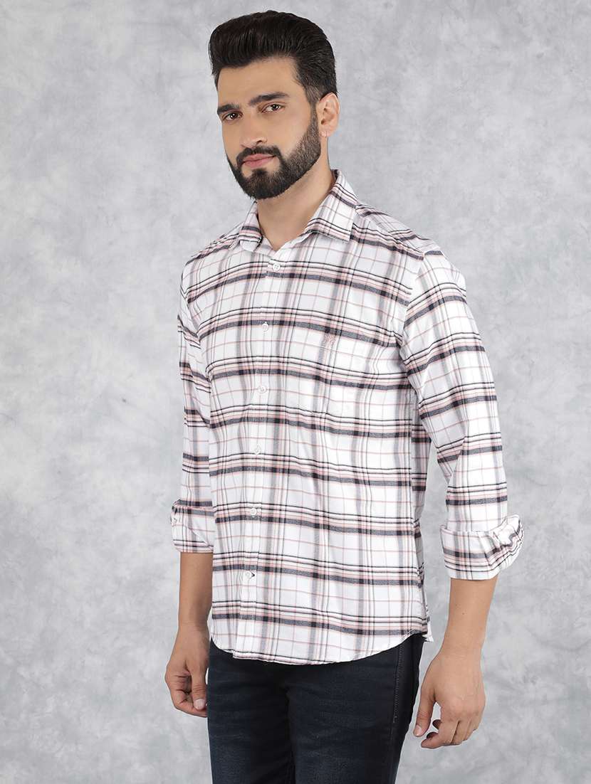 men collared tartan check casual shirt - 21517877 -  Standard Image - 2