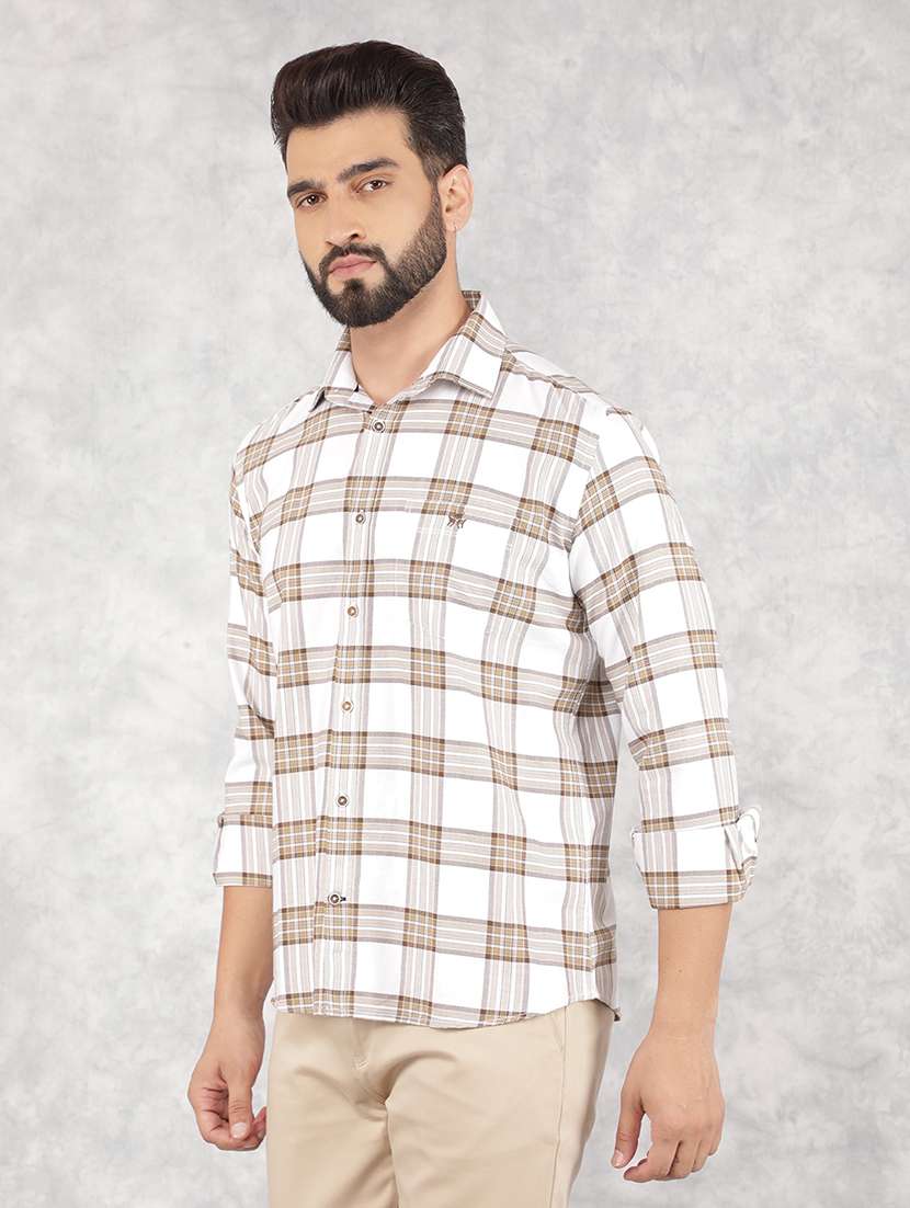 men collared tartan check casual shirt - 21517891 -  Standard Image - 2