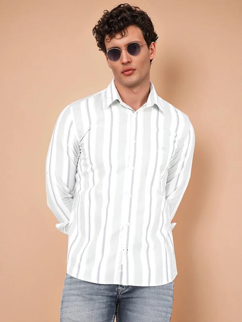 men collared stripes casual shirt - 21517923 - Standard Image - 0