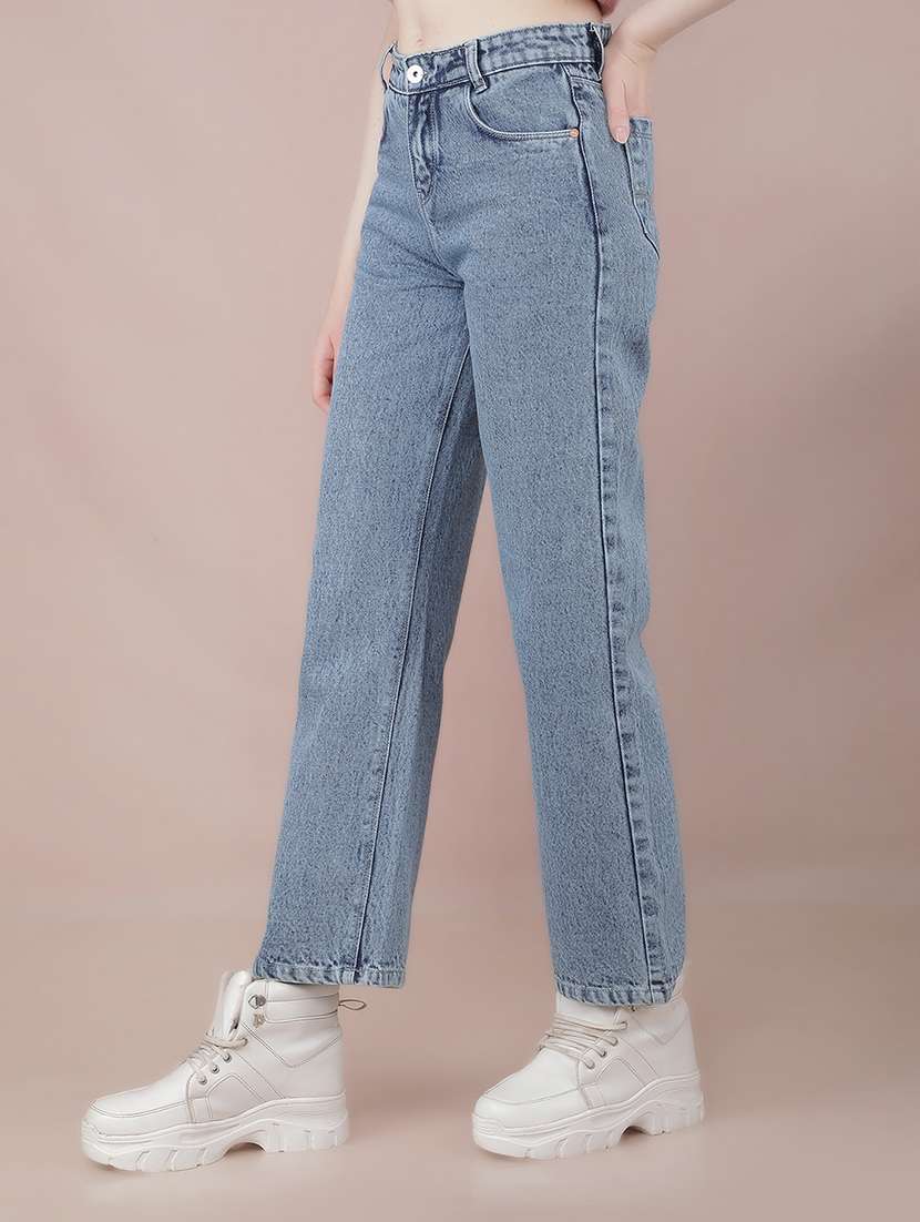 women light blue cotton jeans - 21517959 -  Standard Image - 2