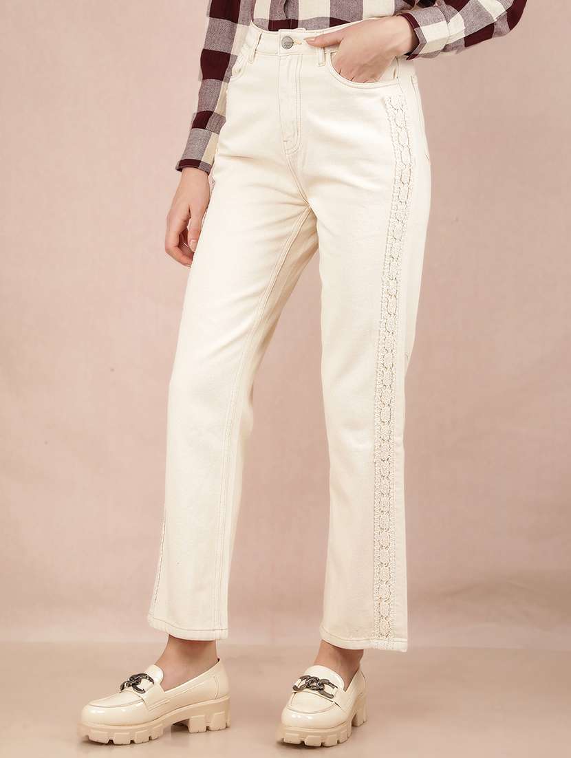 women solid high rise bootcut jean - 21517973 -  Standard Image - 2