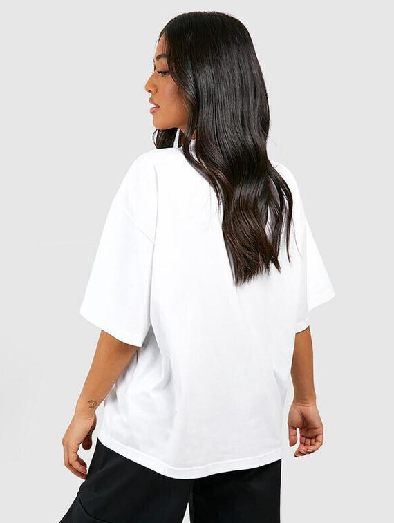 women white cotton blend front print t-shirt - 21518078 - Standard Image - 2