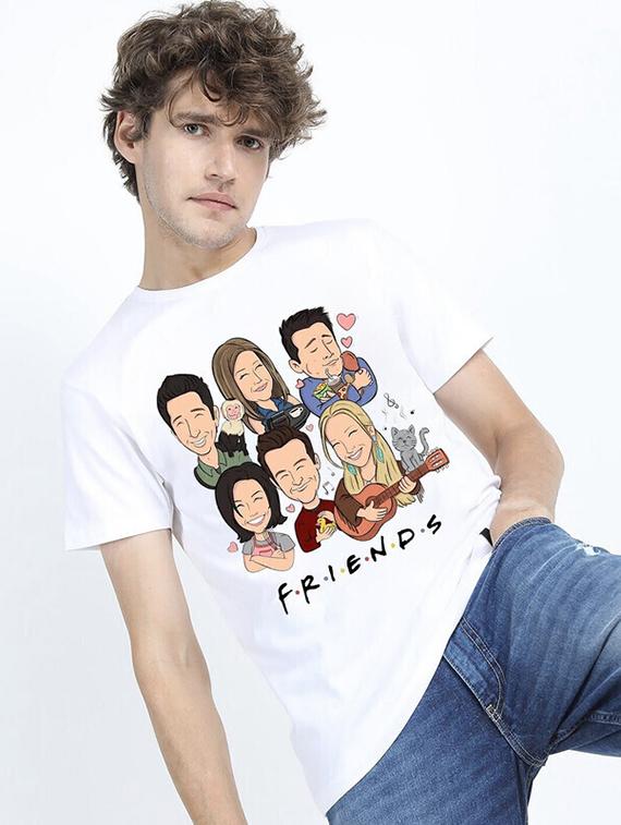 men white front printed t-shirt - 21518169 - Standard Image - 2
