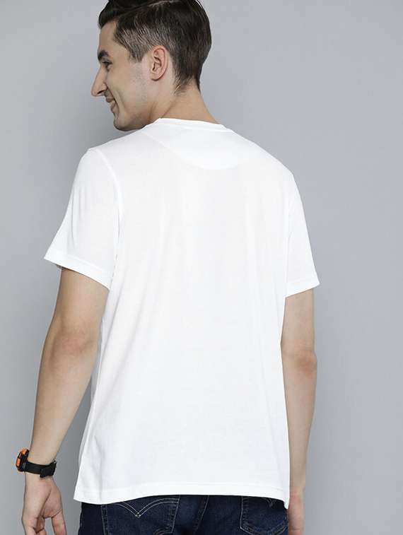 men white front printed t-shirt - 21518189 -  Standard Image - 2