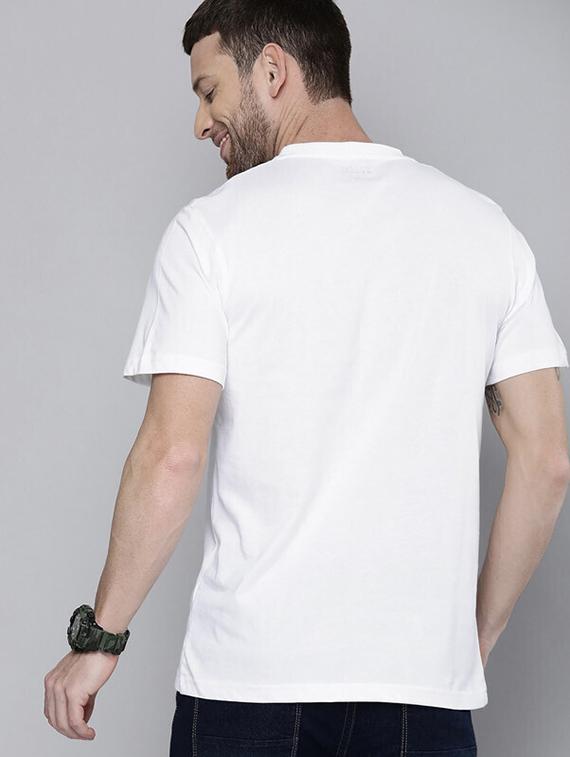 men white front printed t-shirt - 21518198 - Standard Image - 2