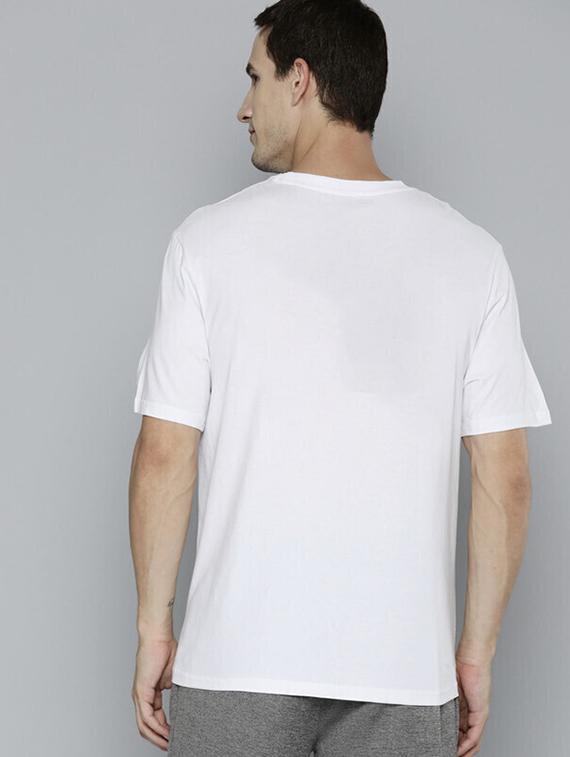 men white front printed t-shirt - 21518206 - Standard Image - 2