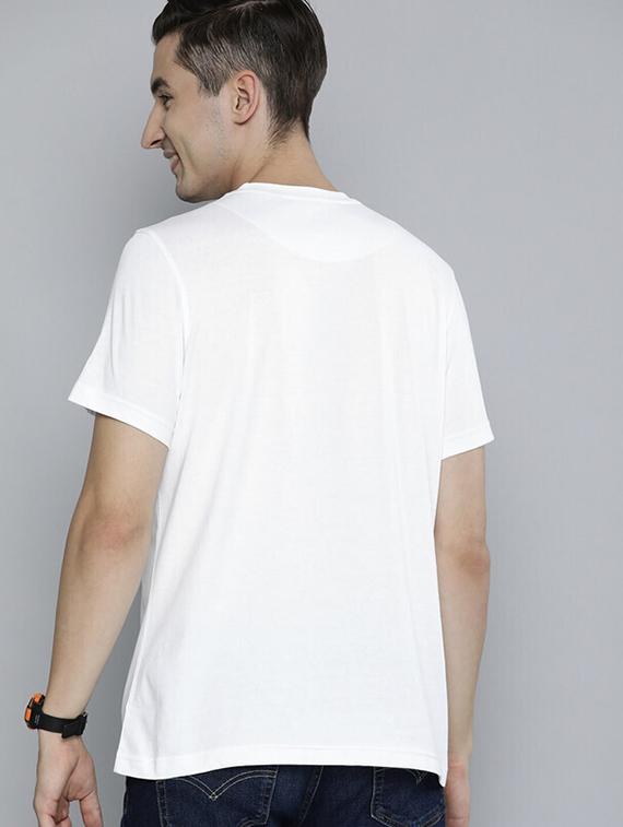 men white front printed t-shirt - 21518221 - Standard Image - 2
